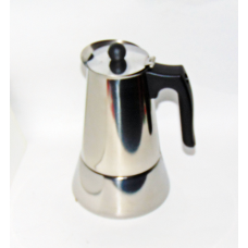 Гейзерна кавоварка сталева на 6 чашок індукція