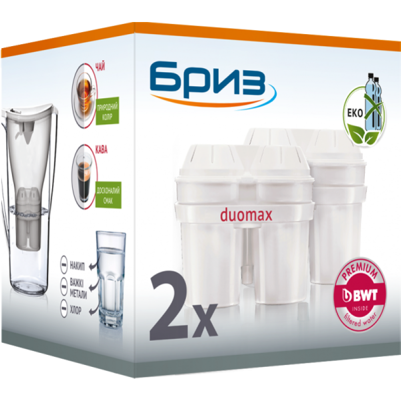 Картридж для фільтра-глечика БРИЗ duomax (2 шт.)