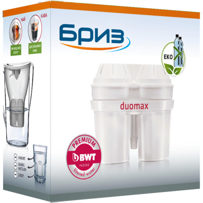 Картридж для фільтра-глечика БРИЗ duomax