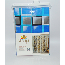 Штора для ванної кімнати MIRANDA Kare blue