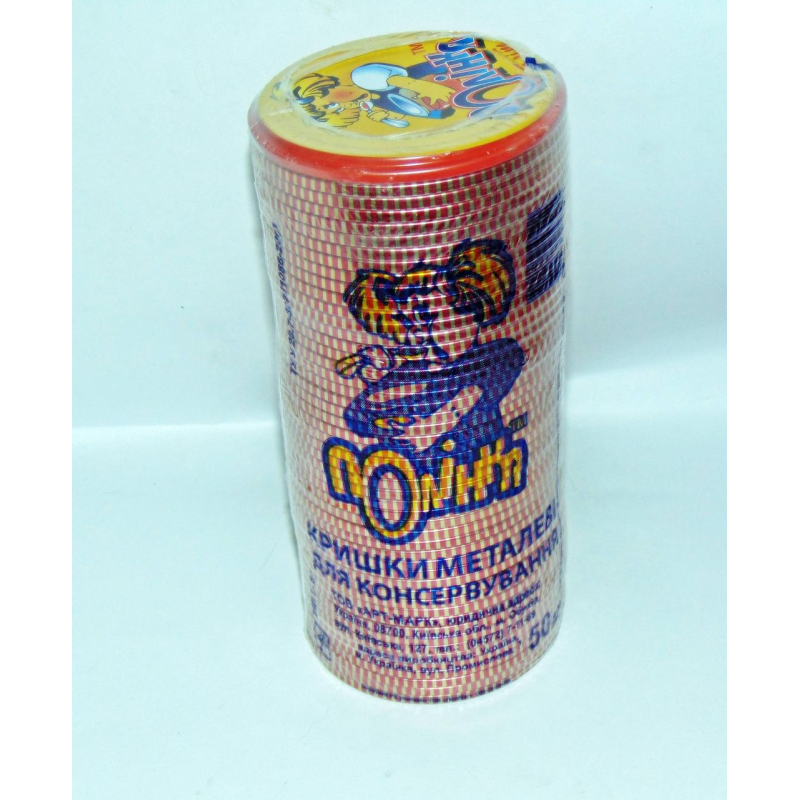 Кришка закаточна СКО 1-82 “Полінка“ (50 штук) Кришка закаточна СКО 1-82 “Полінка“ (50 штук)