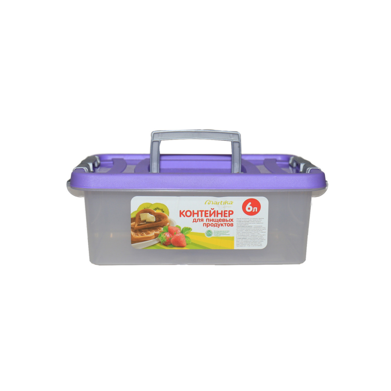 Контейнер для харчових продуктів 6 л С205П ФІОЛ Контейнер для харчових продуктів 6 л С205П ФІОЛ