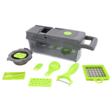Овочерізка з насадками та контейнером Veggie Slicer 14 в 1 універсальна