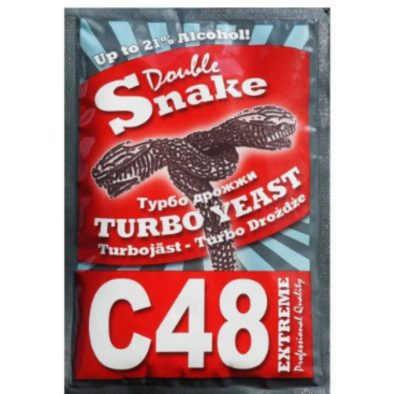 Турбо дріжджі H&B Double Snake C48 Turbo 130г. Турбо дріжджі H&B Double Snake C48 Turbo 130г.