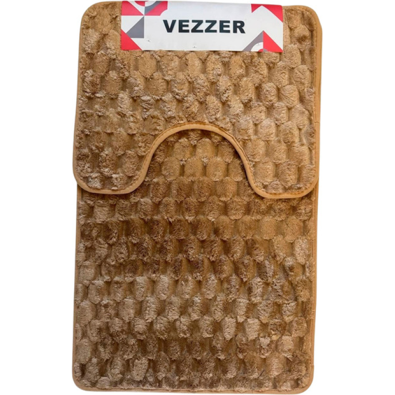 Набір килимків для ванної Vezzer 50x80+50x40 см Бежевий (VZ0198B) Набір килимків для ванної Vezzer 50x80+50x40 см Бежевий (VZ0198B)