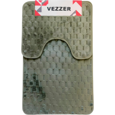 Набір килимків для ванної Vezzer  50x80+50x40 см Зелений (VZ0198Green)