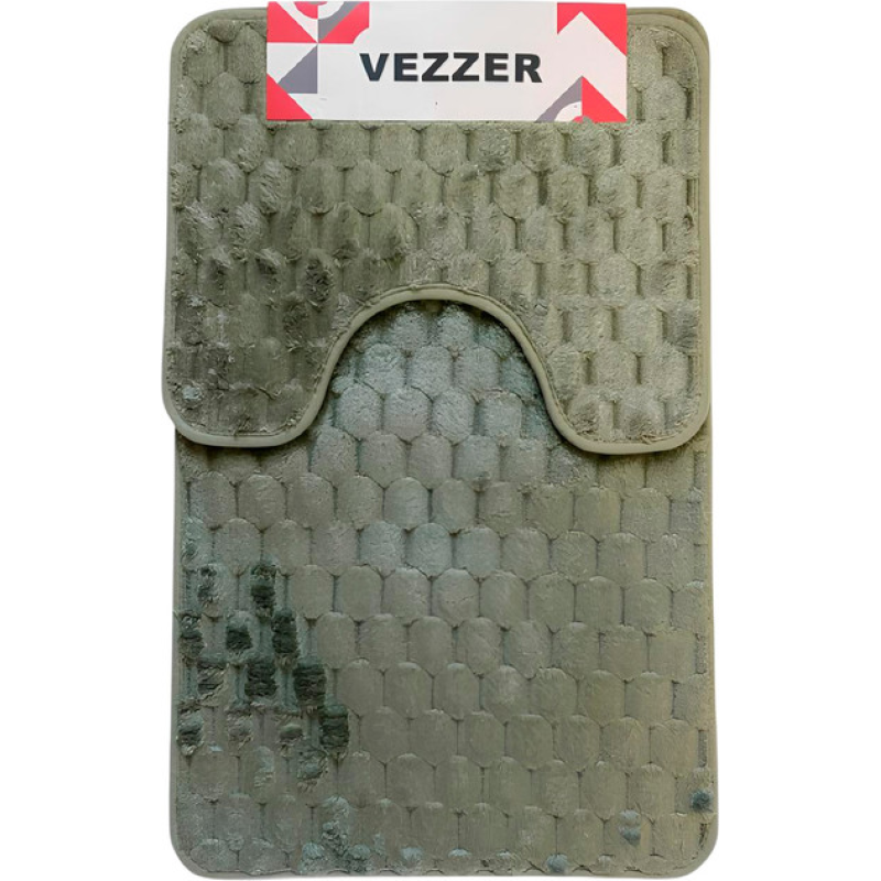 Набір килимків для ванної Vezzer 50x80+50x40 см Зелений (VZ0198Green) Набір килимків для ванної Vezzer 50x80+50x40 см Зелений (VZ0198Green)