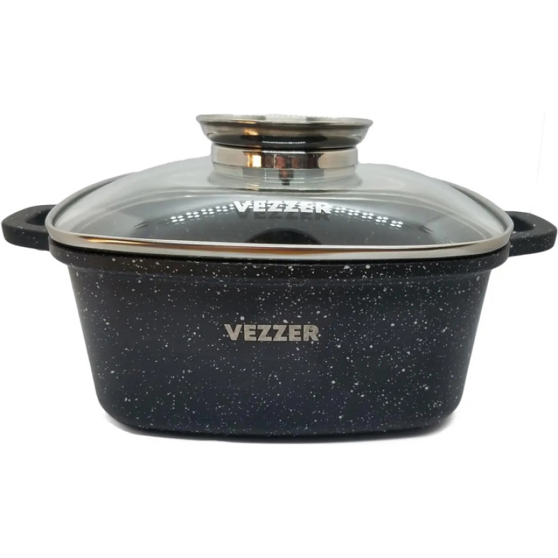 Каструля Vezzer з кришкою 22х9.5 см 3.5 л (VZ8008)