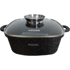 Каструля Vezzer з кришкою 24х10 см 4.5 л (VZ8009)