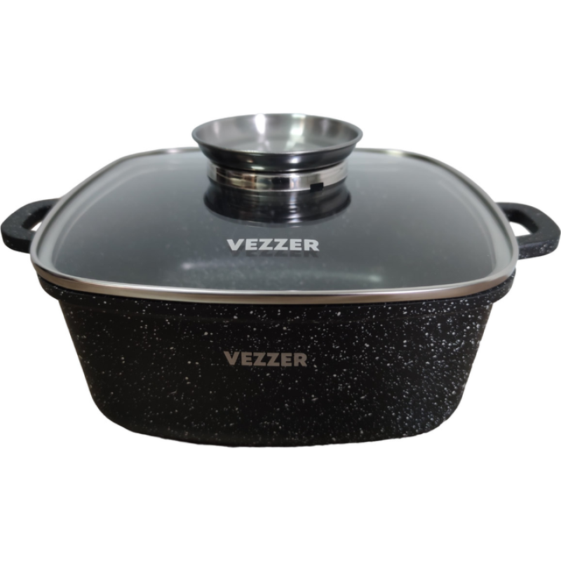 Каструля Vezzer з кришкою 24х10 см 4.5 л (VZ8009) Каструля Vezzer з кришкою 24х10 см 4.5 л (VZ8009)
