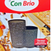 Колода для ножів 2в1 Con Brio висота 22,5 см Колода для ножів 2в1 Con Brio висота 22,5 см