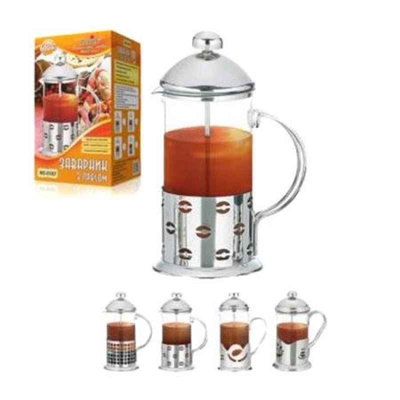 Заварник френч-прес Stenson MS-0148 800 мл Заварник френч-прес Stenson MS-0148 800 мл