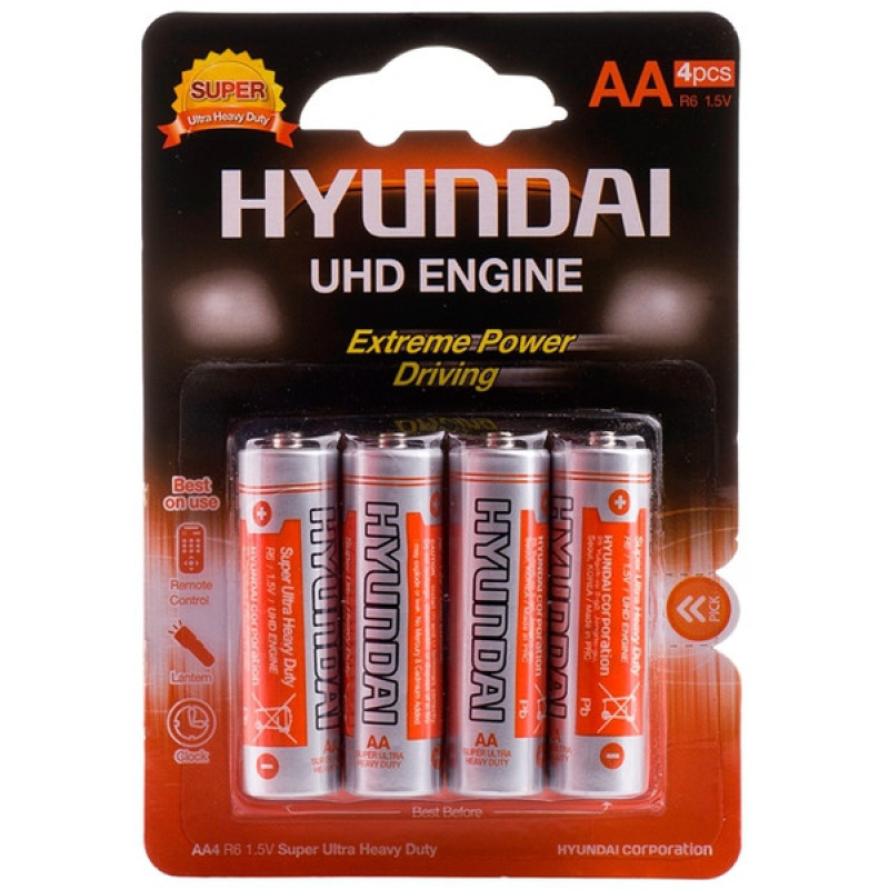 Батарейка Hyundai R6 4 PL 1x4 шт.